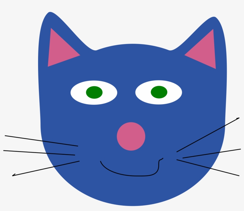 Open - Simple Cat Drawing, transparent png download