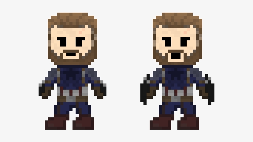 Captain America - Infinity War - Pixel Art Infinity War, transparent png download