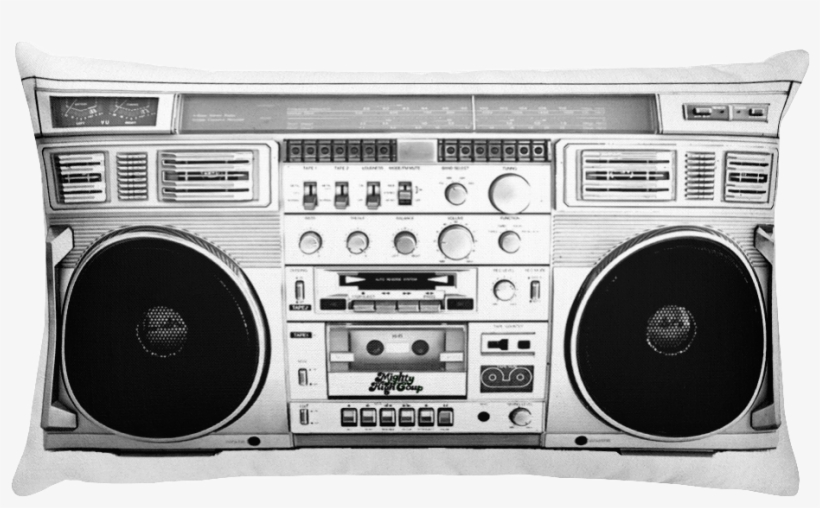 Mighty High Coup Boombox Pillow - Hip Hop Old Cassette Player, transparent png download