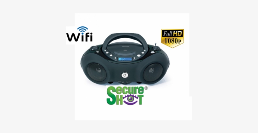 Image, Covert Boom Box Secureshot Wifi Dvr W/night - Secureshot Covert Boom Box Hidden Camera Dvr, transparent png download