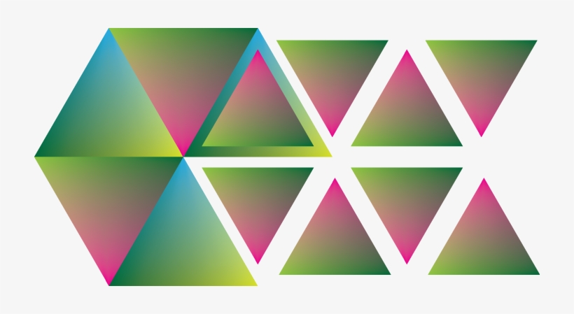 Triangles Per Vertex Color - Graphic Of Triangles, transparent png download