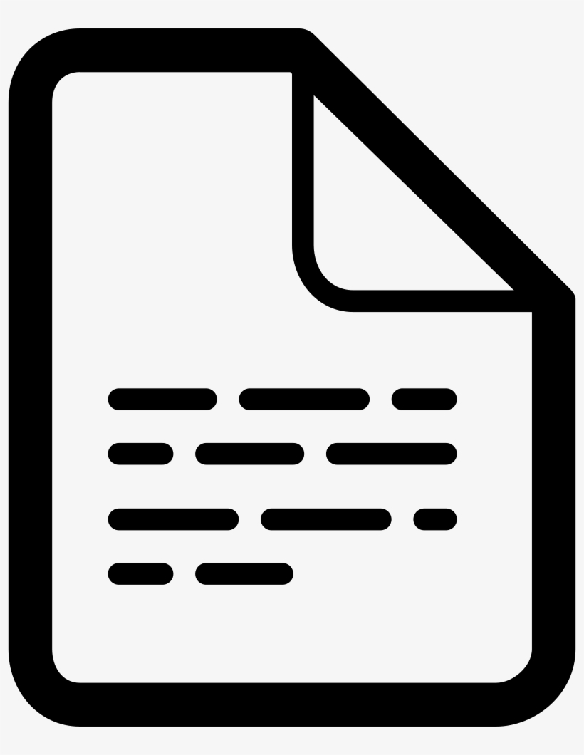 File Paper Sheet Outline Comments - Icon, transparent png download