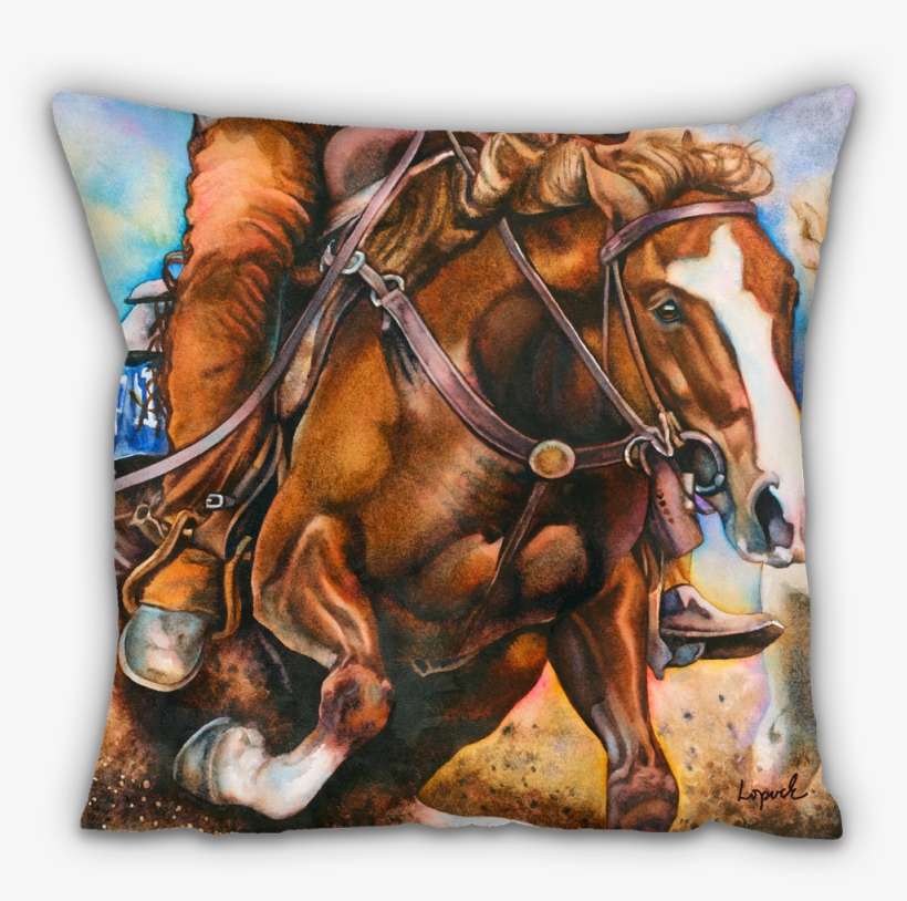 Down 'n Dirty Accent Pillow - Watercolor Painting, transparent png download