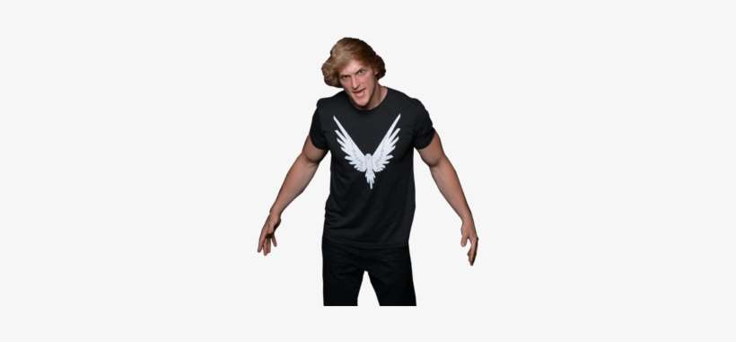 The Official Maverick Merchandise Line By Logan Paul - Maverick Bird Logo Logan Paul V-neck Grey, transparent png download