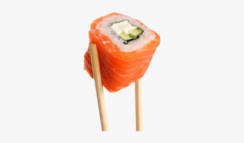 Salmon Roll Sushi On Sticks - Sushi Transparent, transparent png download