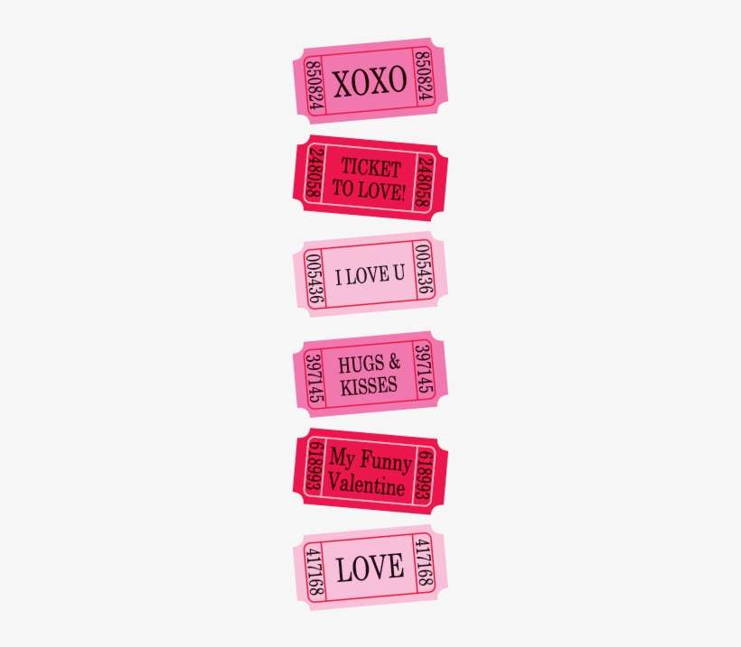 Love Tickets Stickers - Starbucks Coffee Pink, transparent png download