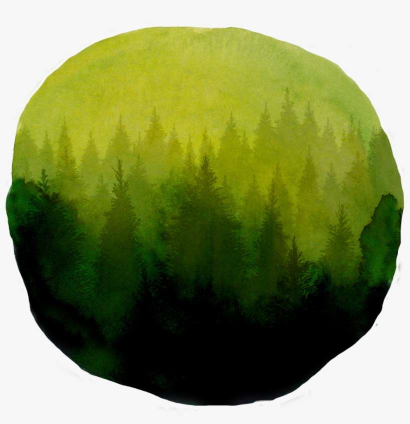 Forest Green Watercolor Png, transparent png download