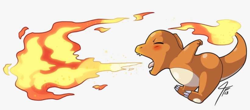 Charmander Used Flamethrower By Tamarinfrog On Deviantart - Charmander Fire, transparent png download