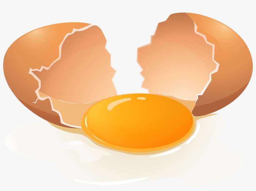 Broken Egg Png Clip Art - Clip Art Of Egg, transparent png download