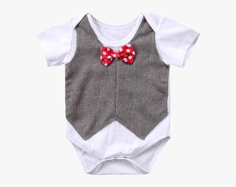 Petite Bello Bodysuit 0-6 Months Vest Bowtie Bodysuit - Jumpsuit, transparent png download