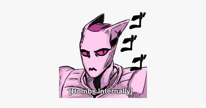Bombs Internally Pink Fictional Character Purple Cartoon - Jojo Bizzare Adventure Png, transparent png download