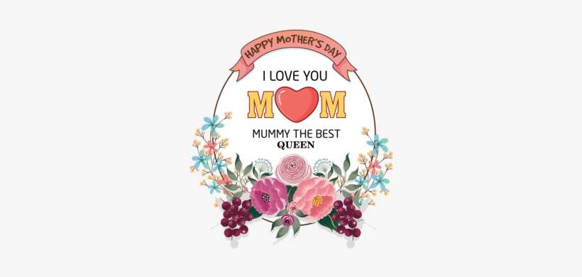 Mother Day Flowers Decoration Label Badge, Mothers - Mother's Day, transparent png download
