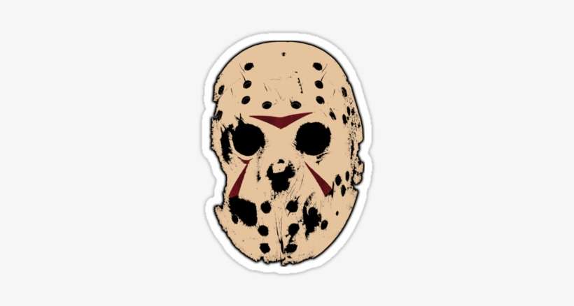 Sticker,375x360 - Friday The 13th Mask T Shirt, transparent png download