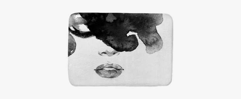 Woman Portrait - Watercolor Painting, transparent png download