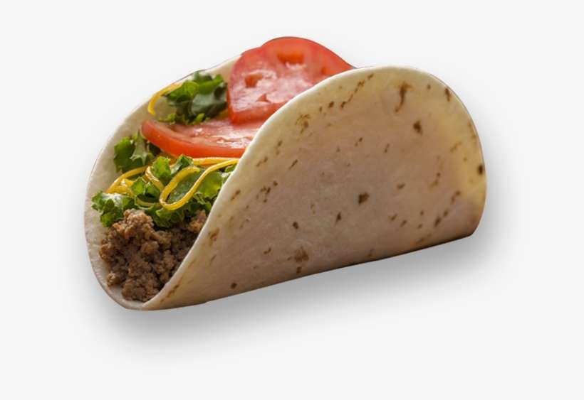 Soft Taco - Tacos With Beef Lettuce And Tomatoes, transparent png download