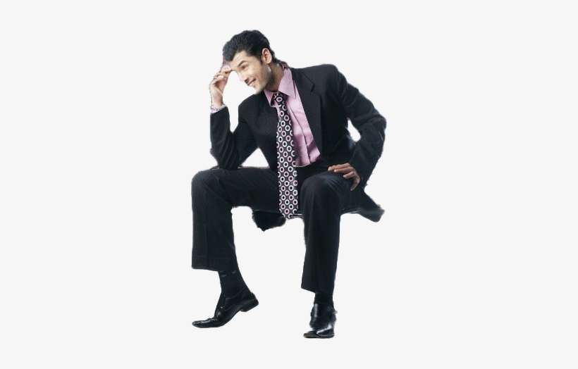 Sitting Businessman Png - Business Man Sitting Png, transparent png download