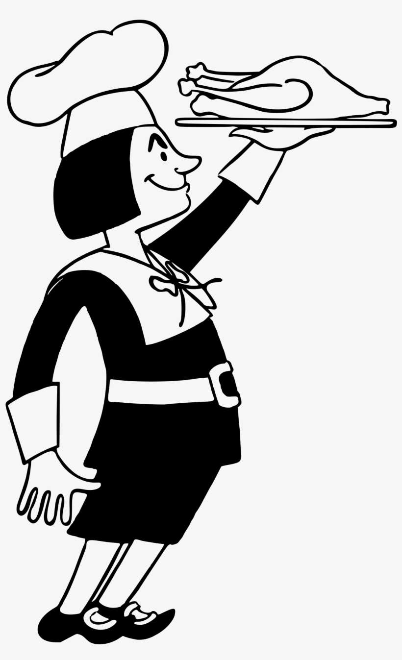 Chef With Turkey Svg Freeuse - Clip Art, transparent png download