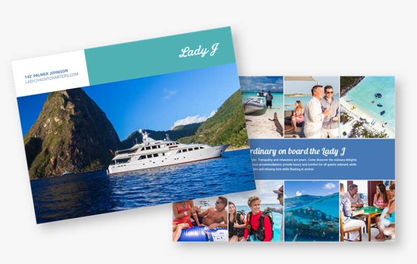 Yacht Brochure Lady J 142 - Yacht, transparent png download