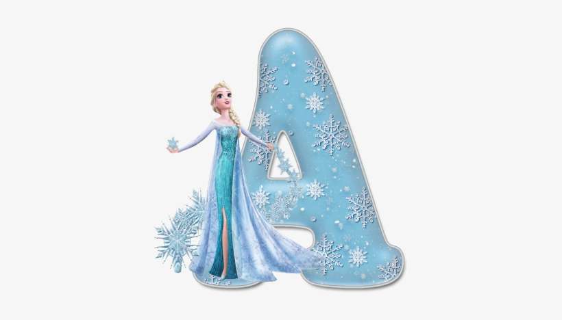 Alfabeto De Elsa Con Vestido De Gala - Disney Frozen Elsa The Snow Queen Let, transparent png download