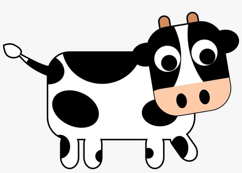 Cow Vector Watercolor - Clip Art Cow, transparent png download