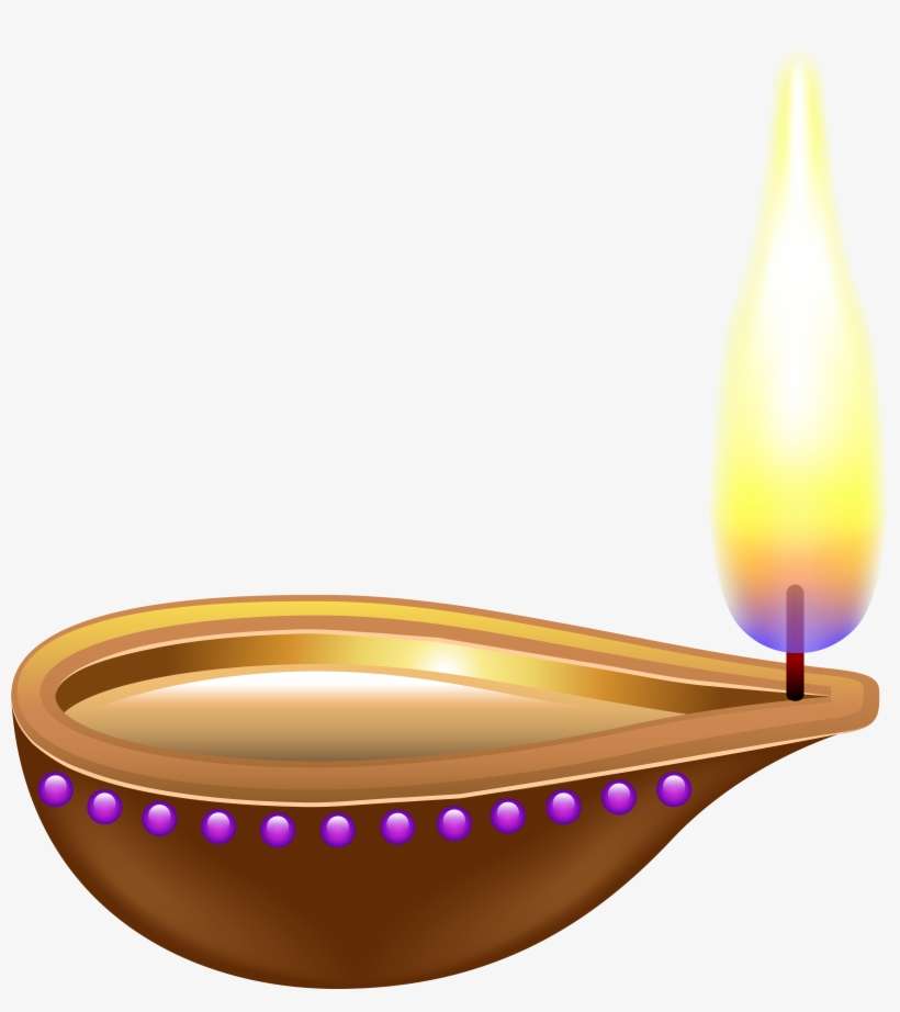 Diwali Diya Clip Art India Candle Transparent, transparent png download