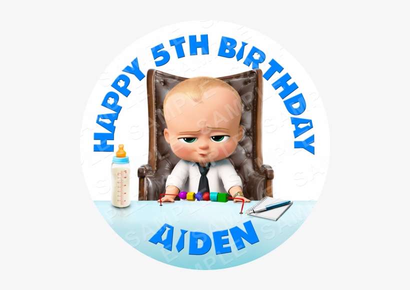 Boss Baby Edible Cake Topper - Boss Baby Cake Topper, transparent png download