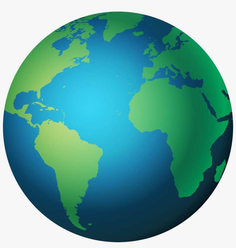 Earth Png Clip Art - Map, transparent png download