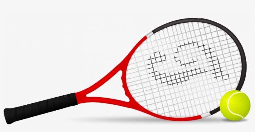 Tennis Racket And Ball Vector Clip Art - Tennis Clipart, transparent png download