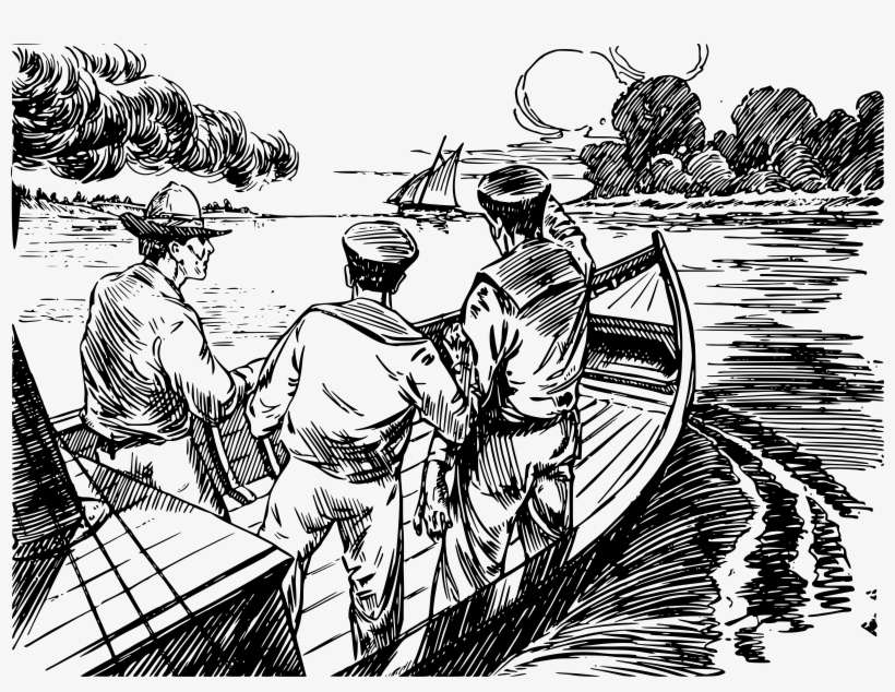 This Graphics Is Three Men In A Boat About Ship, Map, - Three Men In A Boat Chapter 11, transparent png download