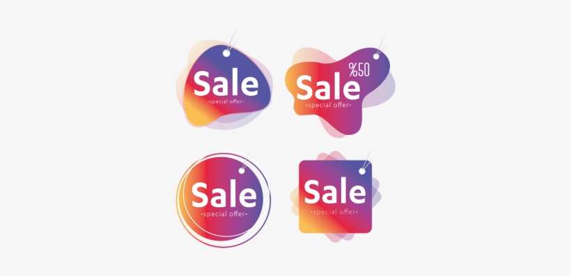 Vector Sales Label Set, Label, Sale, Offer Png And - Лейбл В Подарок Png, transparent png download