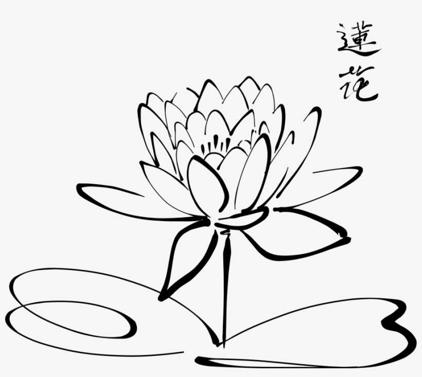 How To Set Use Calligraphy Lotus Clipart, transparent png download