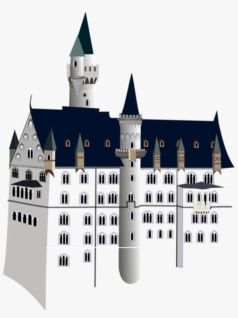 File Neuschwanstein Svg Wikimedia Commons Open - Neuschwanstein Castle, transparent png download