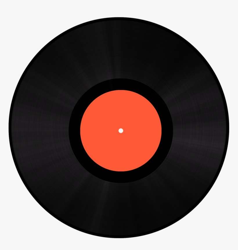 Vinyl Record Orange - Circle, transparent png download