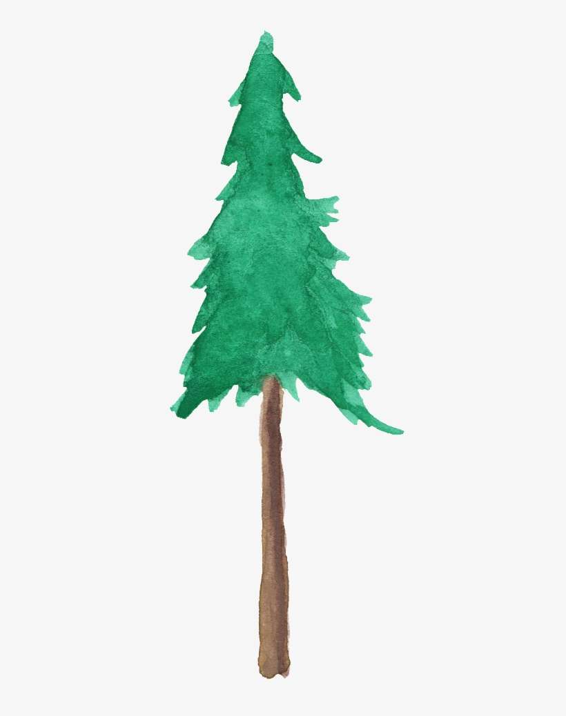 Png Watercolor Trees Clipart Free - Watercolor Painting, transparent png download