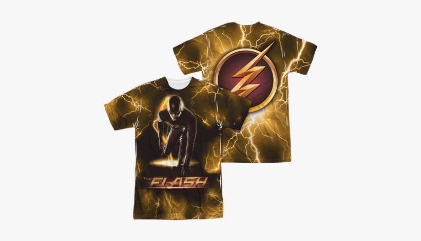 Front And Back The Flash Bolt T-shirt - Flash - Bolt T-shirt Size S, transparent png download