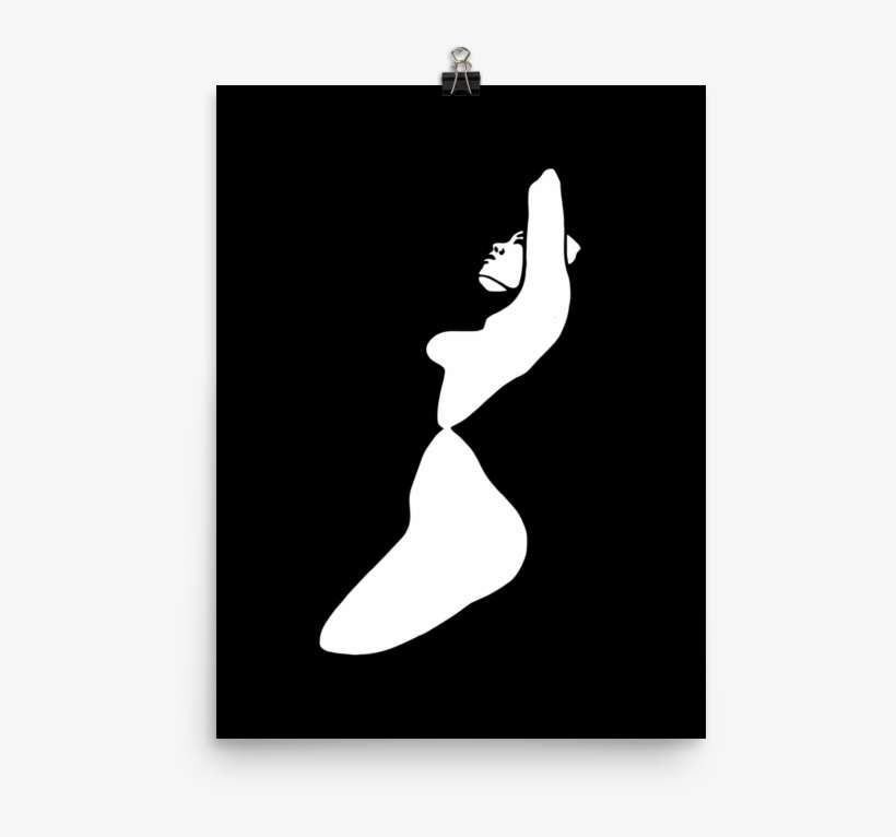 Printed Watercolor Hot Girl Poster Of A Sexy Naked - Figure Skating, transparent png download