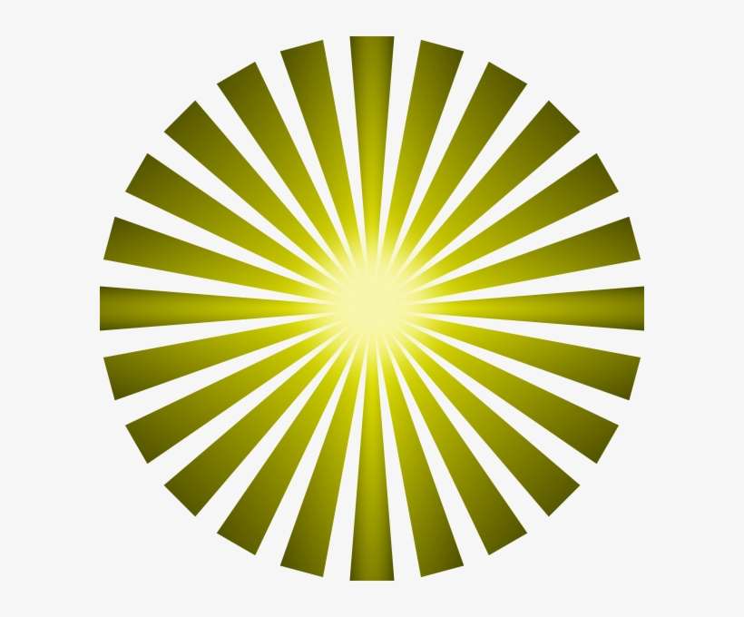 Sunburst Gradient Clip Art At Clker - Sun Ray Clip Art, transparent png download