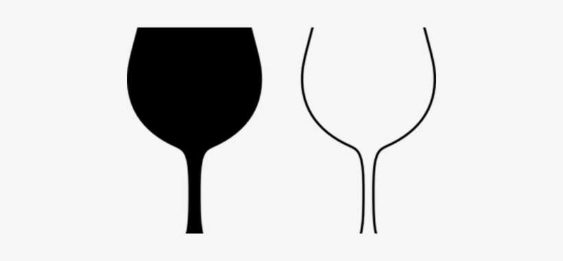 Wine Glass Silhouette - Wine Cup Clip Art, transparent png download
