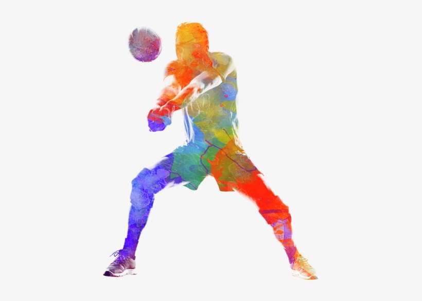 Bleed Area May Not Be Visible - Volley Watercolor, transparent png download