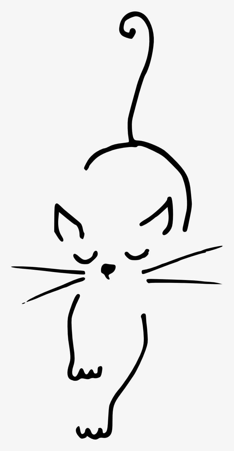 Visual Arts Black Cat Drawing Watercolor Painting Illustration - Drawing, transparent png download