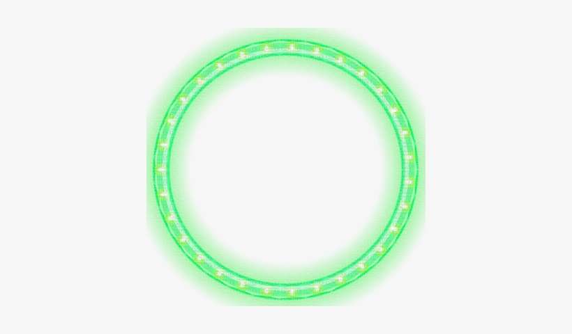 Green Lights Frame Circle Christmas - Picmix, transparent png download