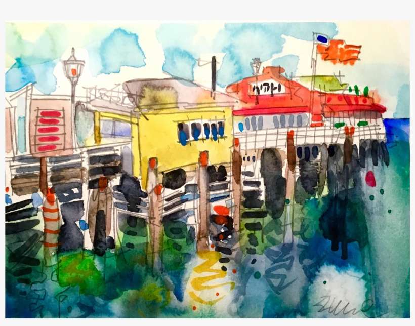 Original Watercolor Painting On Strathmore Paper - Painting, transparent png download