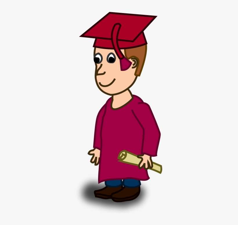 Graduation Student Cliparts - Student Comic Character, transparent png download