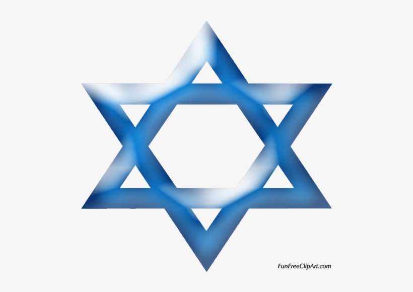 Star Of David Blue White Clipart - Clip Art, transparent png download