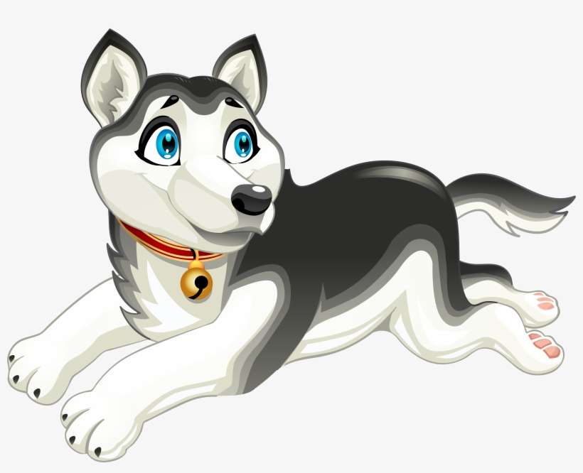 Husky Dog Cartoont Png Clip Art Image - Husky Png Clipart, transparent png download