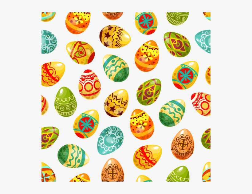 Seamless Pattern Of Easter Eggs - Easter Egg Design, transparent png download