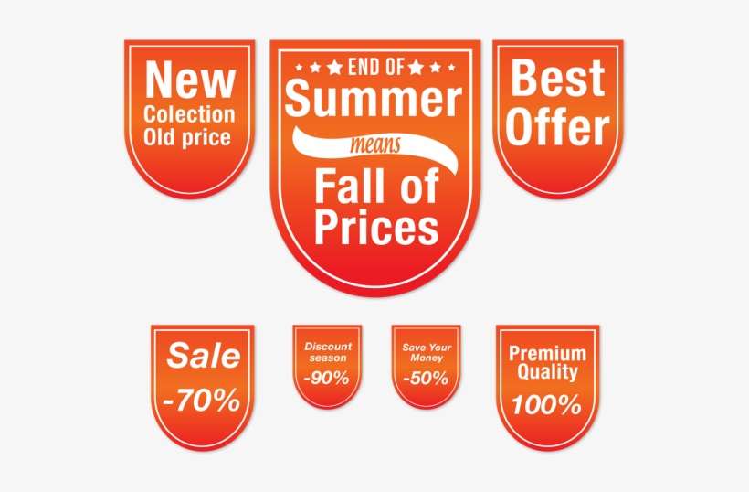 Sale Tag, Banner Design, Summer, Sale Png And Vector - Vector Graphics, transparent png download