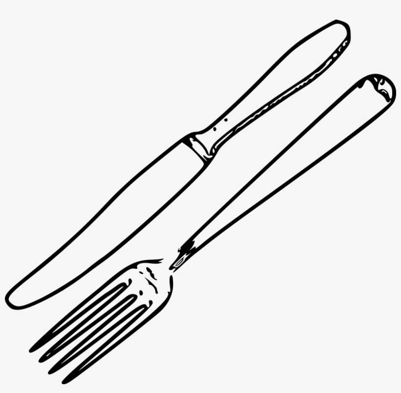 Picture Freeuse Download Drawn Fork Butter Knife And Fork Drawing Png