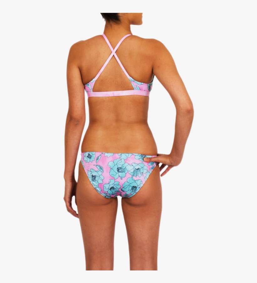 Watercolor Flora Bikini Twist Top - Watercolor Painting, transparent png download