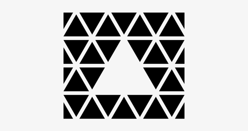 Triangle Inside A Square Of Small Triangles Vector - Square With Triangle Inside, transparent png download